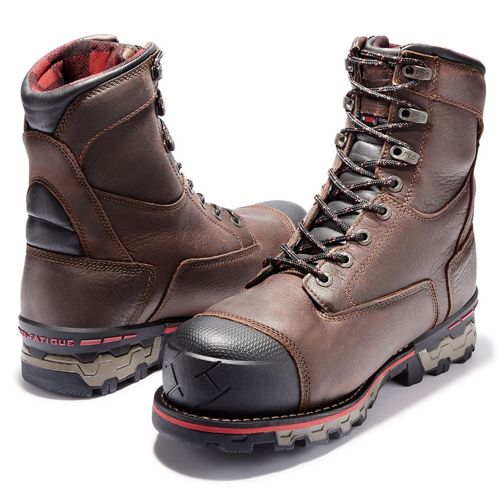 Bocanci De Muncă Timberland Barbati Maro - Pro® Boondock 8\" Comp Toe - Romania - RGXTNA368